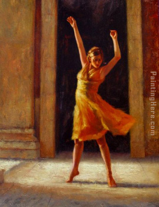 Passion painting - Flamenco Dancer Passion art painting